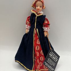 Vintage  REXARD Dolls In Historical Costumes Anne Boleyn Doll 