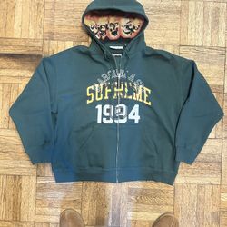 Maison Margiela Supreme Hoodie Size XL Green Trendy Skull Y2K