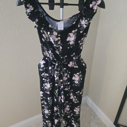 Floral Jumpsuit. Juniors 7-9 M