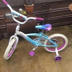 16” “Frozen bicycle w/ training wheels 