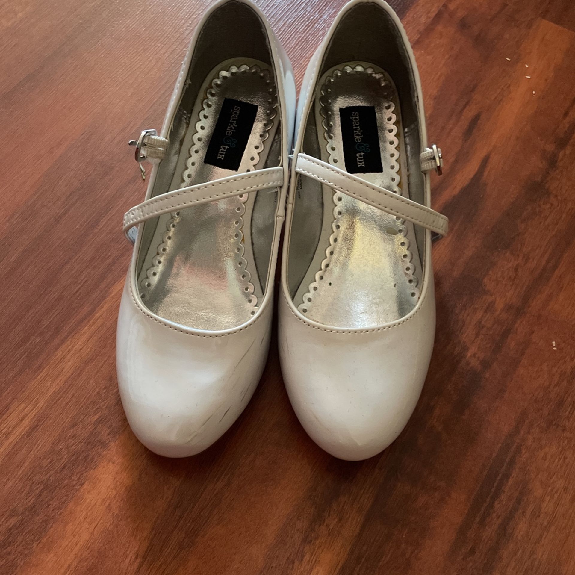 White sparkly high Heels Size:13