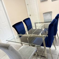 Dining Table And Six Chairs