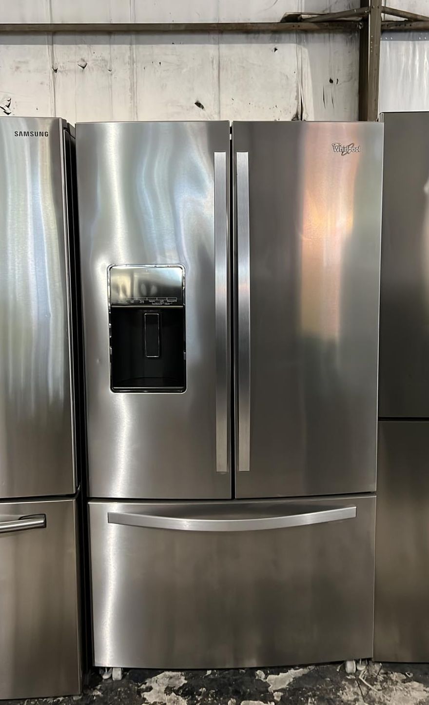 Whirlpool 3-Door Stainless Steel Refrigerator Fridge
