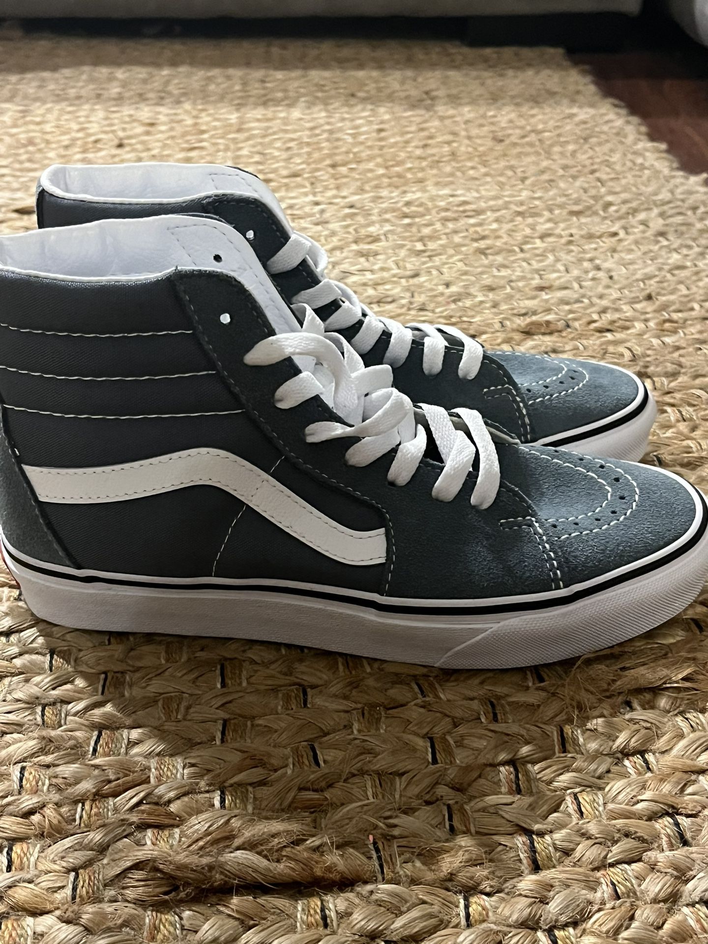 Blue/grey Vans 