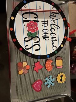 Teacher door wreath