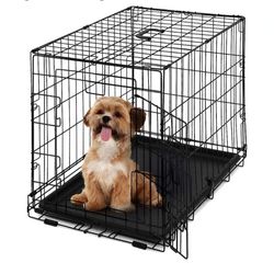 Brand New In Box Small Dog Crate & Tray Foldable Cat Cage Pet Kennel Animal Carrier 
