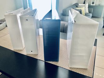 Used 3” to 4” width set of Binders