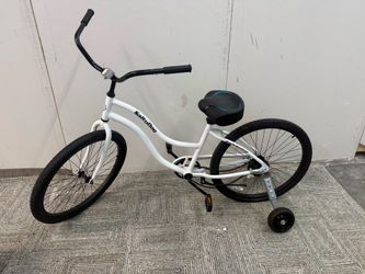Beach bike cruiser white