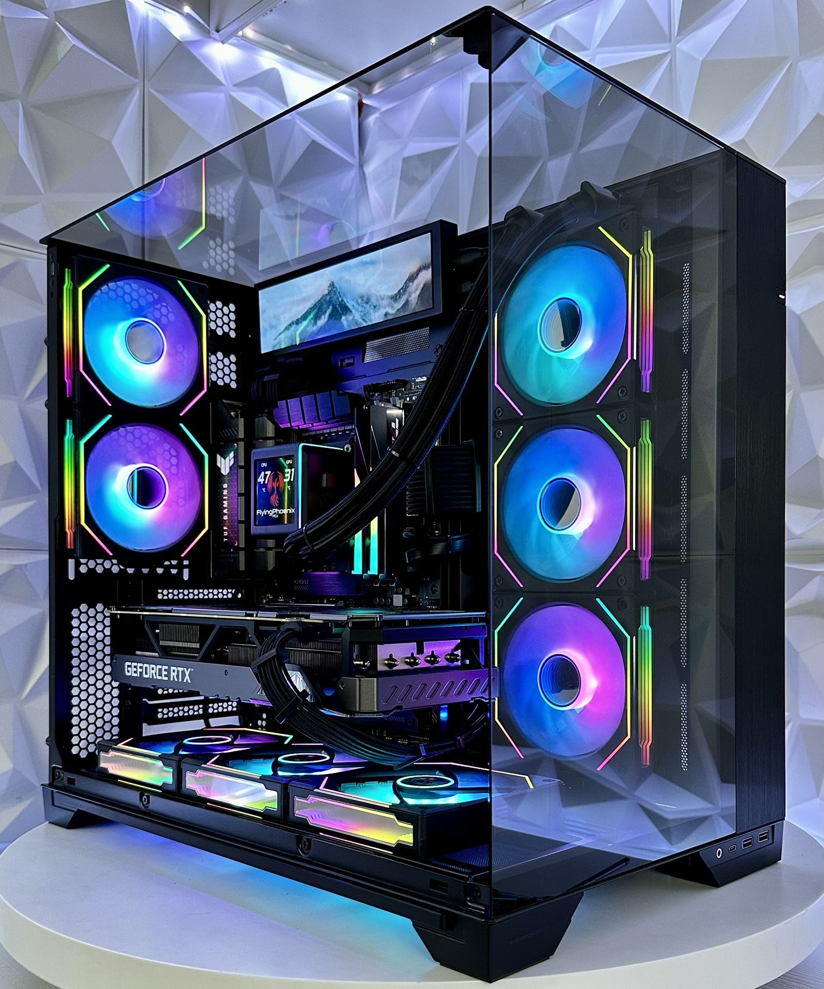 *NEW* NVIDIA RTX 5080 AMD Ryzen 7 9800X3D 64GB DDR5 RAM 2TB Gen 5 SSD RGB Gaming Computer (8.8” LCD Screen)