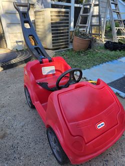Little Tikes Red Push Car with Parent Handle