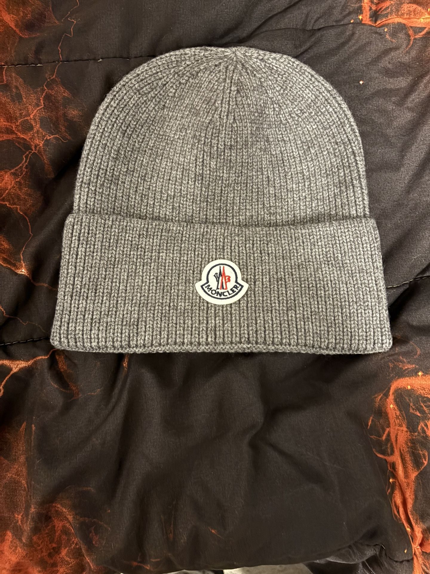Unisex Grey moncler skully Moncler Moncler Grey Tricolor Wool Beanie | Grailed main image 2