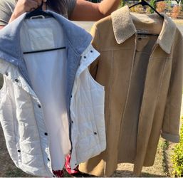 Puffer Vest and Sherpa Jacket Bundle