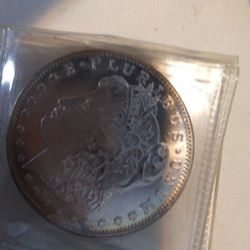 2 Morgan Silver Dollars.