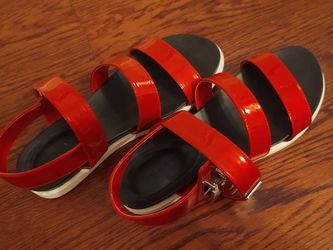 Charles And Keith Red Sandals