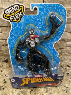 Marvel Spiderman Bend And Flex Venom Action Figure And Accessories New. sealed