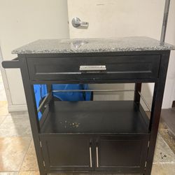 Island Trolley With Wheels 