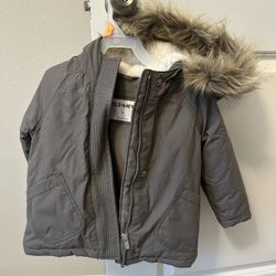 Sherpa Lined Fur Hooded Parka Coat