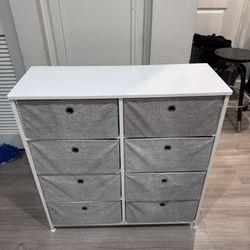 White 6-Drawer Fabric Storage Organizer – 31.5” x 11.75” x 32.25”