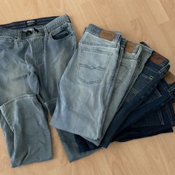 Levi's Denizen Relaxed-Fit Elastic Waist Boys Jeans Size 16 (BUNDLE OF 6)