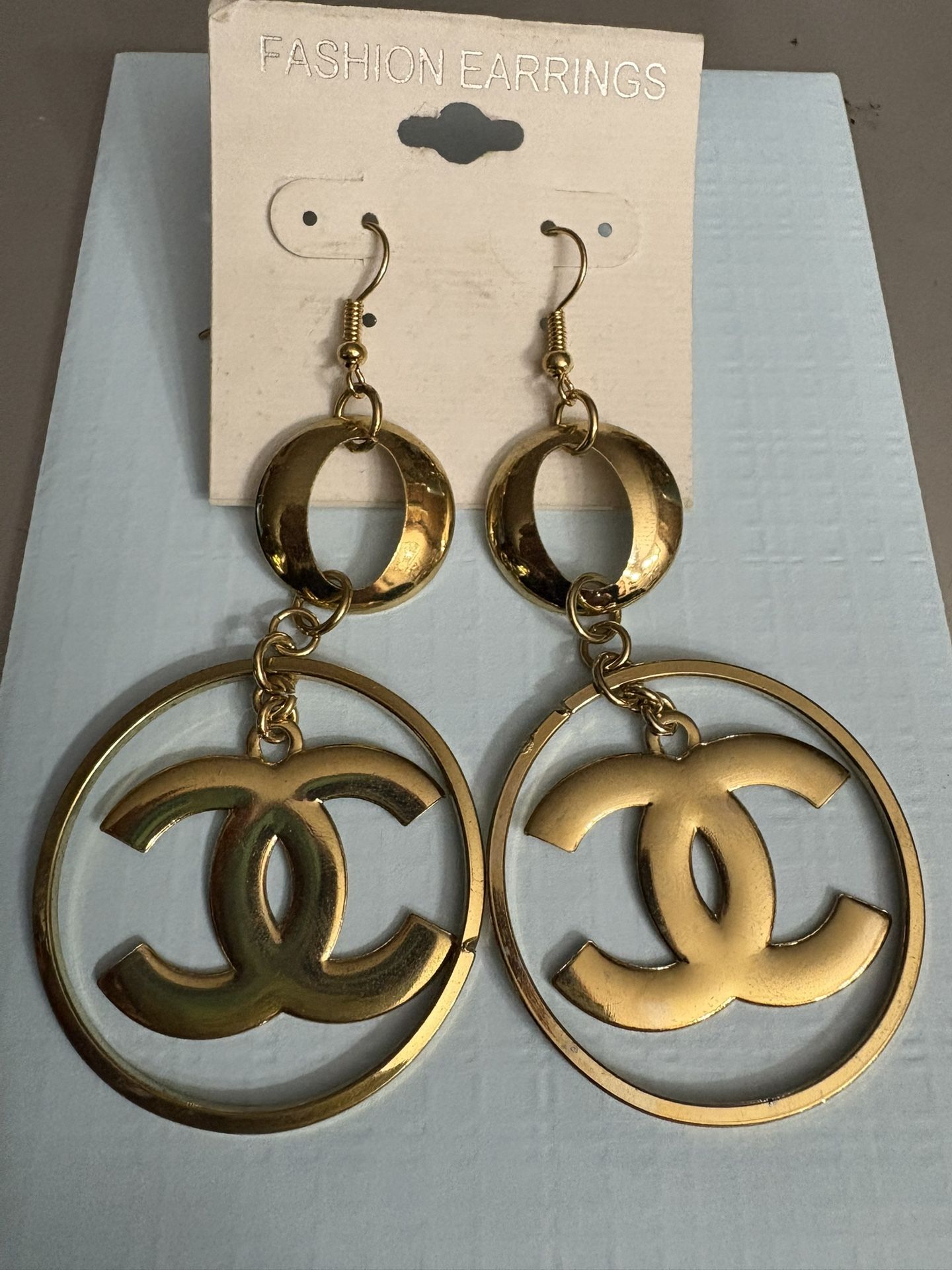 Goldtone Dangle Pierced Earrings