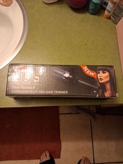 Cordless split end hair trimmer
