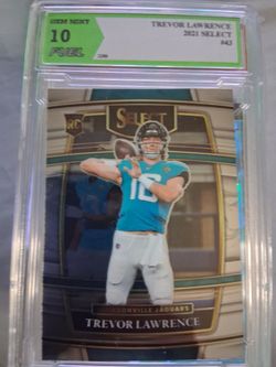 2021 select rookie card Trevor Lawrence graded 10