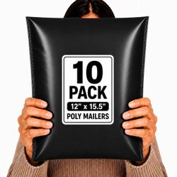 POLYMAILERS SHIPPING BAGS (MULTI-QUANTITY) 12" X 15.5" SELF SEAL MAILERS