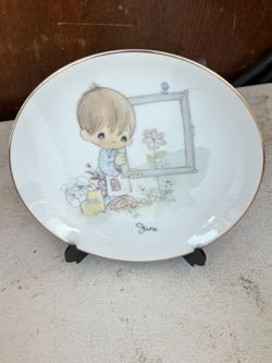 Precious Moments  6” Plate June