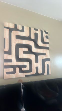 Abstract Wood Hanging