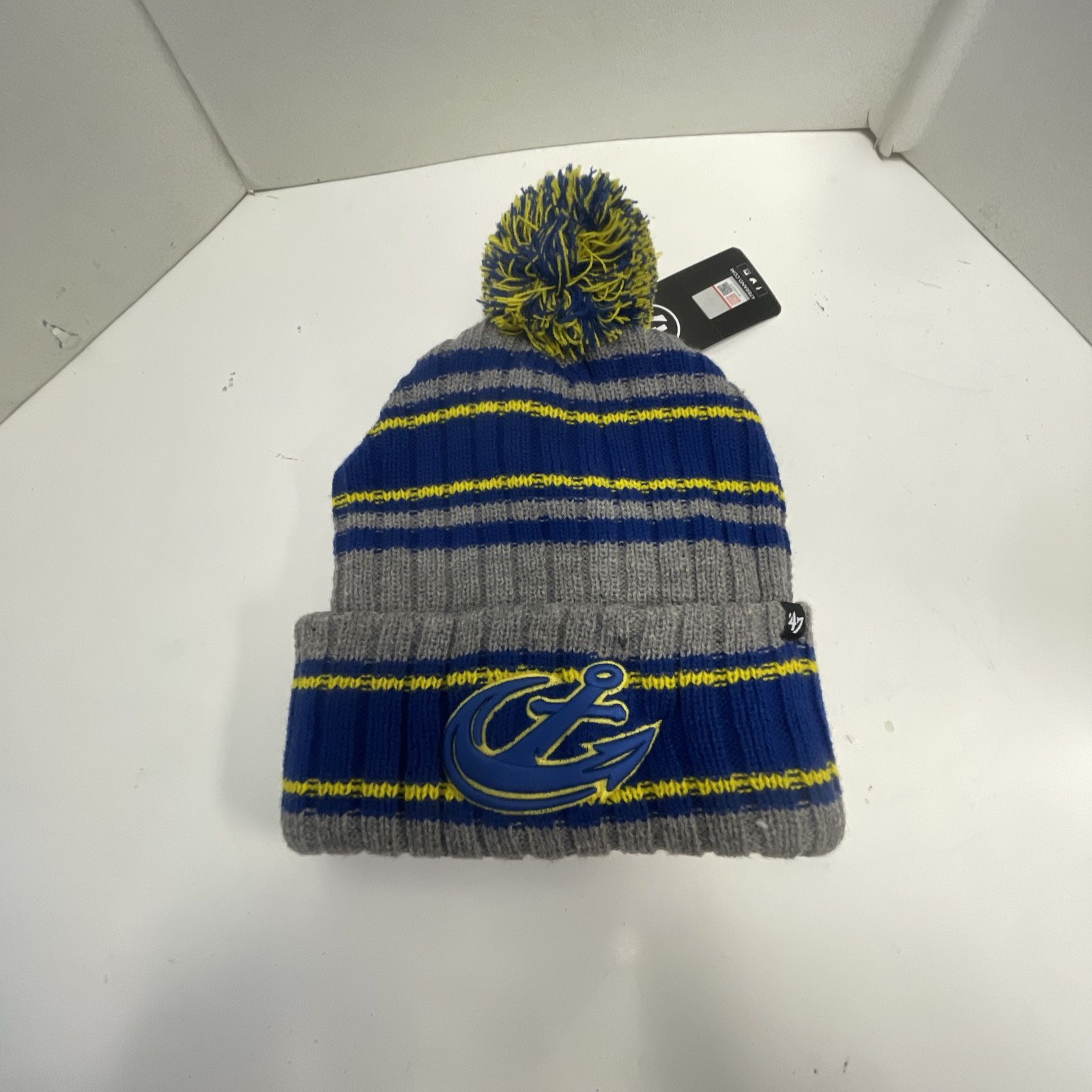 Maine Maritime Academy Mariners Pom Pom Winter Hat Cap ‘47 Brand - Brand New