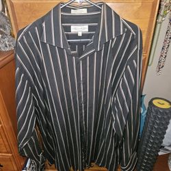 Mens Long Sleeve Dress Shirt Size XL