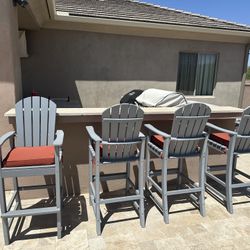 Poly Lumber Barstools 