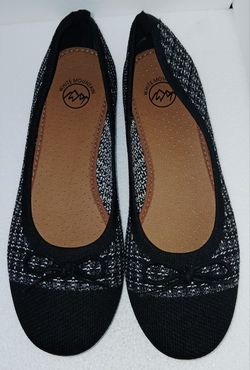 White Mountain Women's Sashay Woven Knit Ballet Flats Size 10