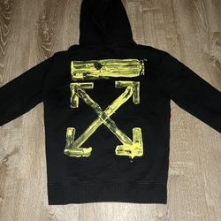 Off-White Oversized Acrylic Arrows Hoodie- Size Small