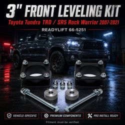🔥 3" FRONT LEVELING KIT - TOYOTA TUNDRA TRD / SR5 ROCK WARRIOR 2007-2021 🔥