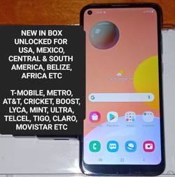SAMSUNG GALAXY A11 4GLTE 32GB ANDROID NEW IN BOX UNLOCKED FOR T-MOBILE METRO TELCEL MEXICO TIGO CLARO MOVISTAR BELIZE AFRICA A10e A21 A20 A12 A02s A03