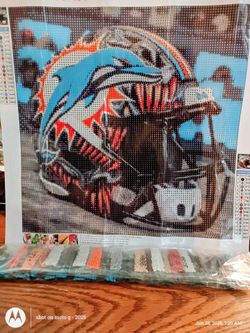 NFL Miami Dolphins Diamond Painting Complete KIT whatmost