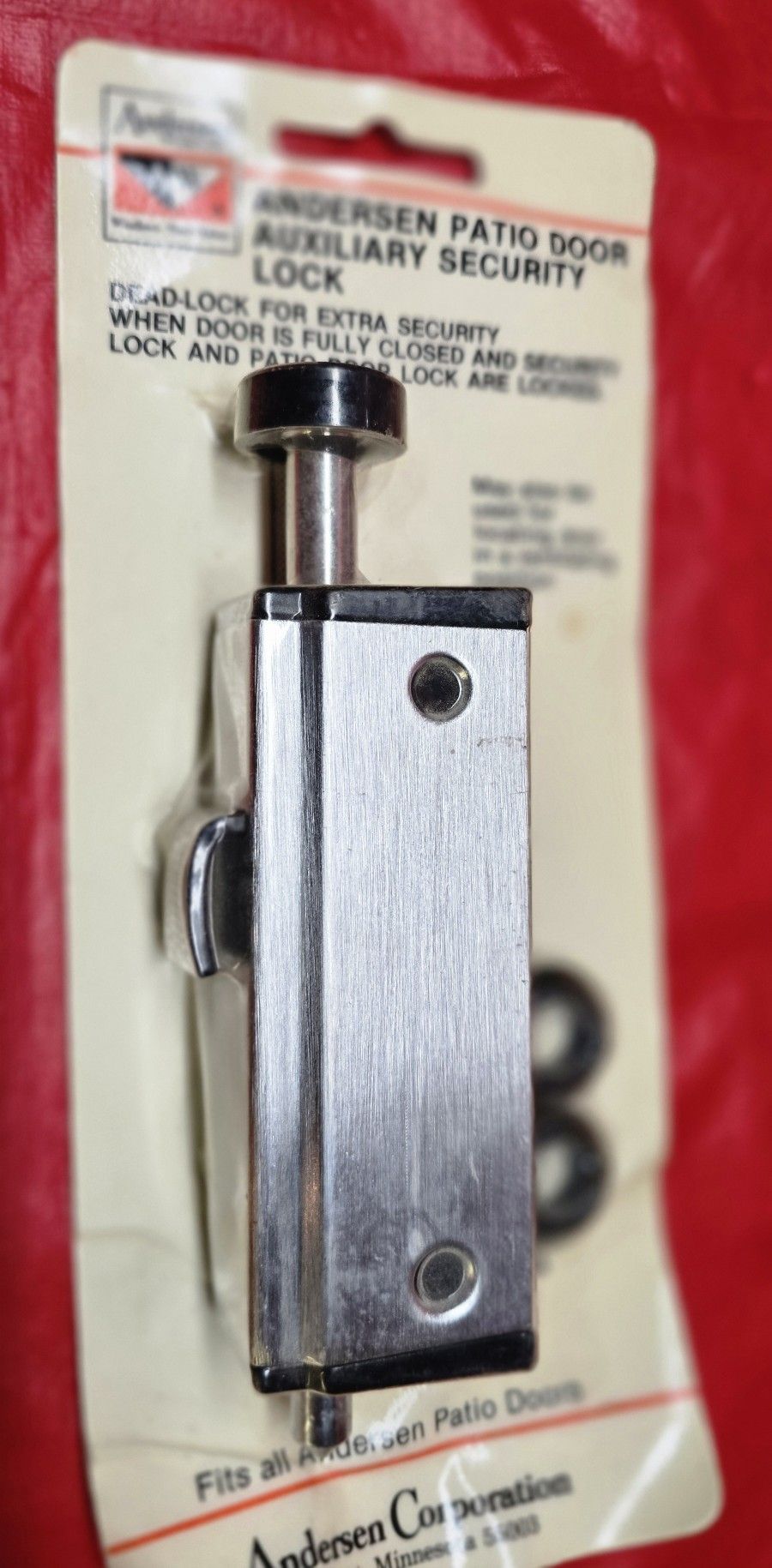 ANDERSEN PATIO DOOR AUXILIARY SECURITY LOCK