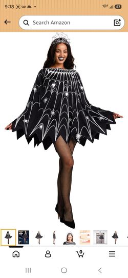 Women's XL Spider Web Costume $15