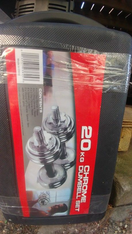 20 Kilo Chrome Dumbbell Set