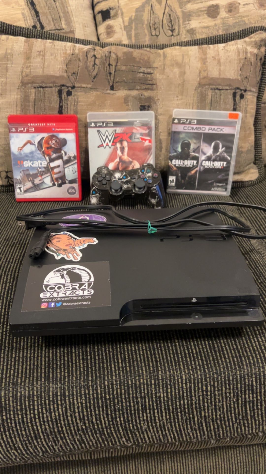 PS3 W/ 4 Games, Controller And Power Chord $60!