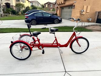 Twin Tri-Rider Tandem Adult Trike Tricycle