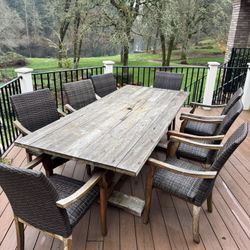 Outdoor Table & 8 Chairs