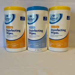 Kroger Home Sense Disinfecting Wipes Lemon & Fresh 3 Ct