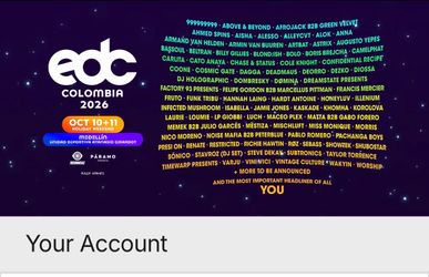 EDC Colombia ticket