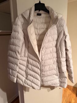White Quilted Puffer Jacket