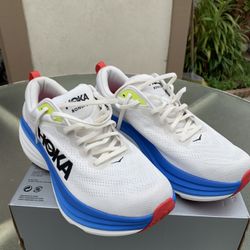 Hoka brand new bondi 8 de blanc virtual blue mens size 11 