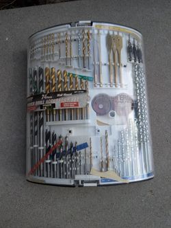 Mastergrip Wall Mount Power Drill Accessory Set Longer Bits for Deeper Holes 