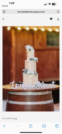 Love is sweet wedding sign
