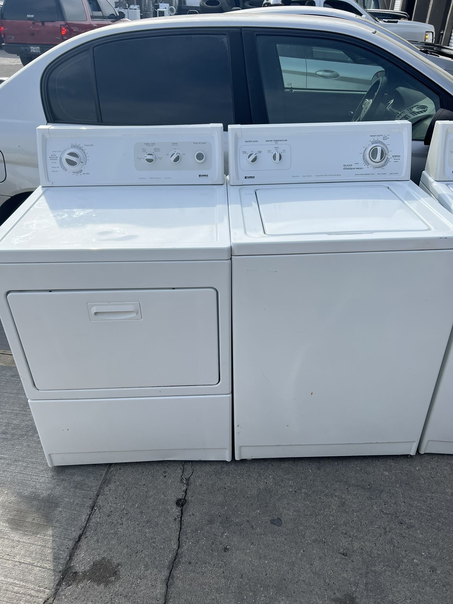Super Capacity Kenmore Washer And Dryer Set , With Warranty And Free